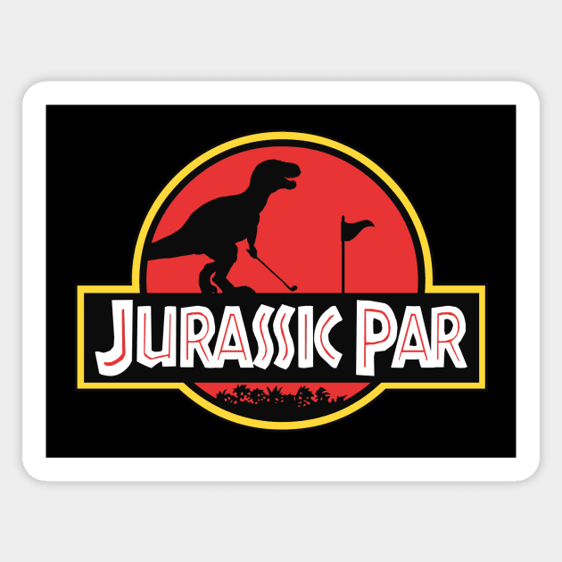 Funny Golf T-Rex Sticker by sqwear